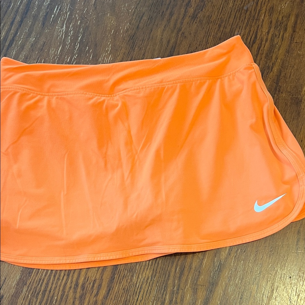 Nike bright orange golf skort